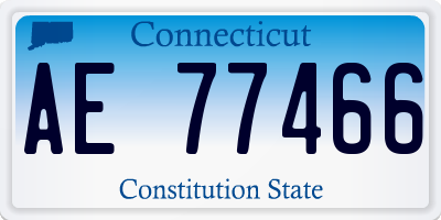 CT license plate AE77466