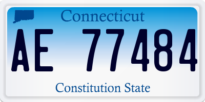CT license plate AE77484