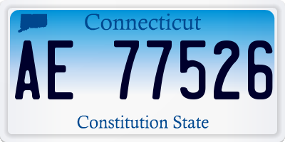 CT license plate AE77526