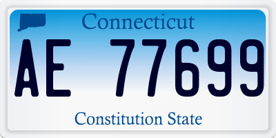 CT license plate AE77699