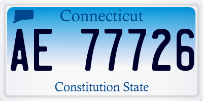 CT license plate AE77726