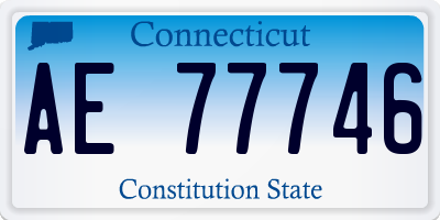 CT license plate AE77746