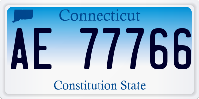 CT license plate AE77766