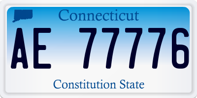 CT license plate AE77776