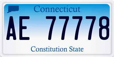 CT license plate AE77778