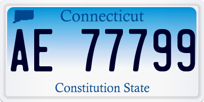 CT license plate AE77799