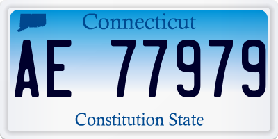 CT license plate AE77979