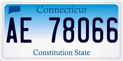 CT license plate AE78066
