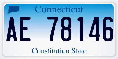 CT license plate AE78146