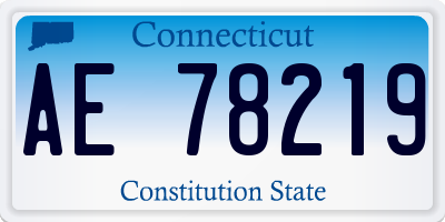 CT license plate AE78219