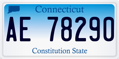 CT license plate AE78290