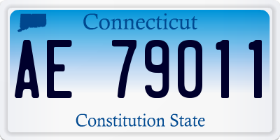 CT license plate AE79011