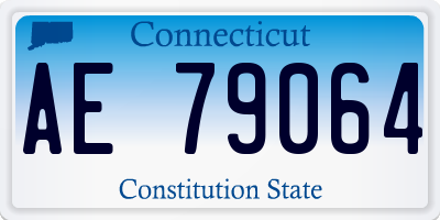 CT license plate AE79064