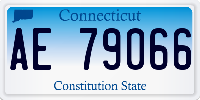 CT license plate AE79066