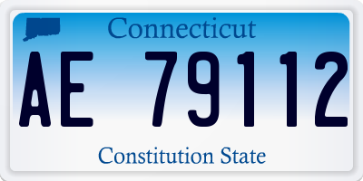 CT license plate AE79112