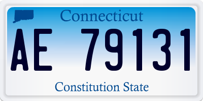 CT license plate AE79131