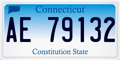 CT license plate AE79132
