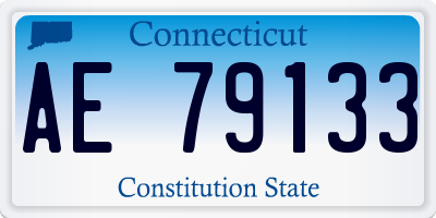 CT license plate AE79133