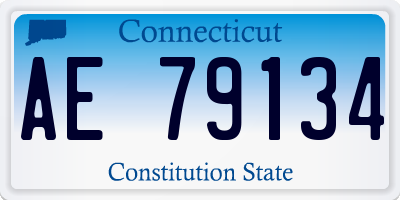 CT license plate AE79134