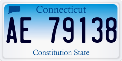 CT license plate AE79138
