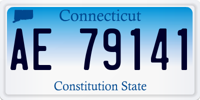 CT license plate AE79141