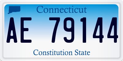 CT license plate AE79144