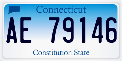 CT license plate AE79146