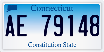 CT license plate AE79148