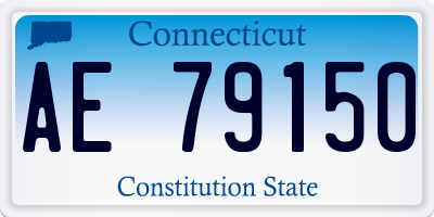 CT license plate AE79150