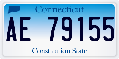CT license plate AE79155