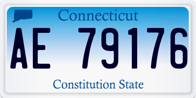 CT license plate AE79176