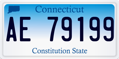 CT license plate AE79199