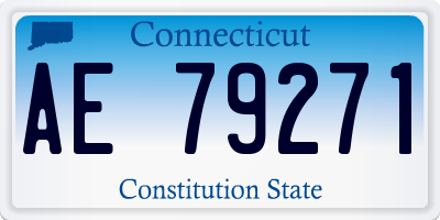 CT license plate AE79271