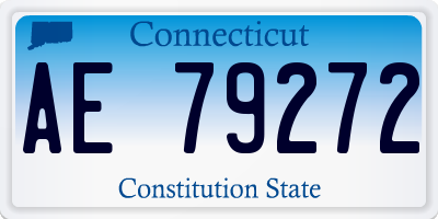 CT license plate AE79272