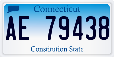 CT license plate AE79438