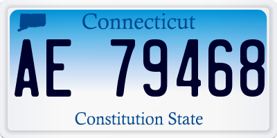 CT license plate AE79468