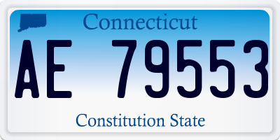 CT license plate AE79553