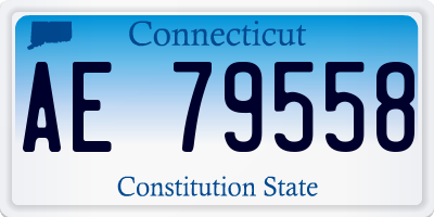 CT license plate AE79558