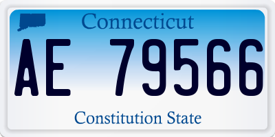 CT license plate AE79566
