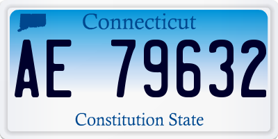 CT license plate AE79632