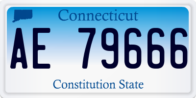 CT license plate AE79666