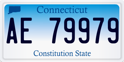 CT license plate AE79979