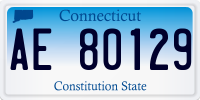 CT license plate AE80129
