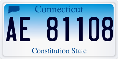 CT license plate AE81108