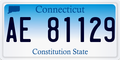 CT license plate AE81129