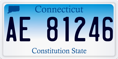 CT license plate AE81246