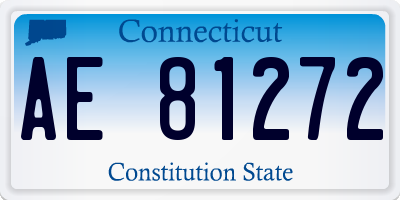 CT license plate AE81272