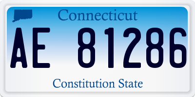 CT license plate AE81286