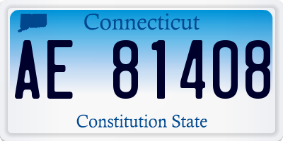 CT license plate AE81408