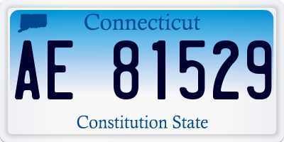 CT license plate AE81529